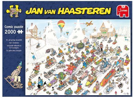 Jan van Haasteren - Van Onderen - Legpuzzel - 2000 stukjes - Geïllustreerd