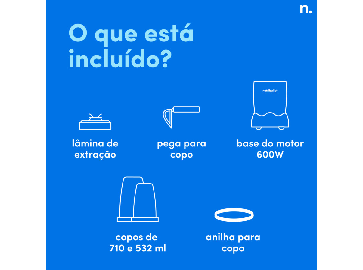 LIQUIDIFICADORA NUTRIBULLET NB606DG 600W