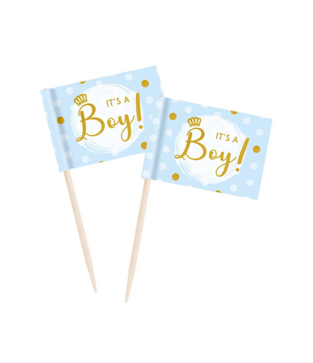 It'S A Boy Cupcake Toppers