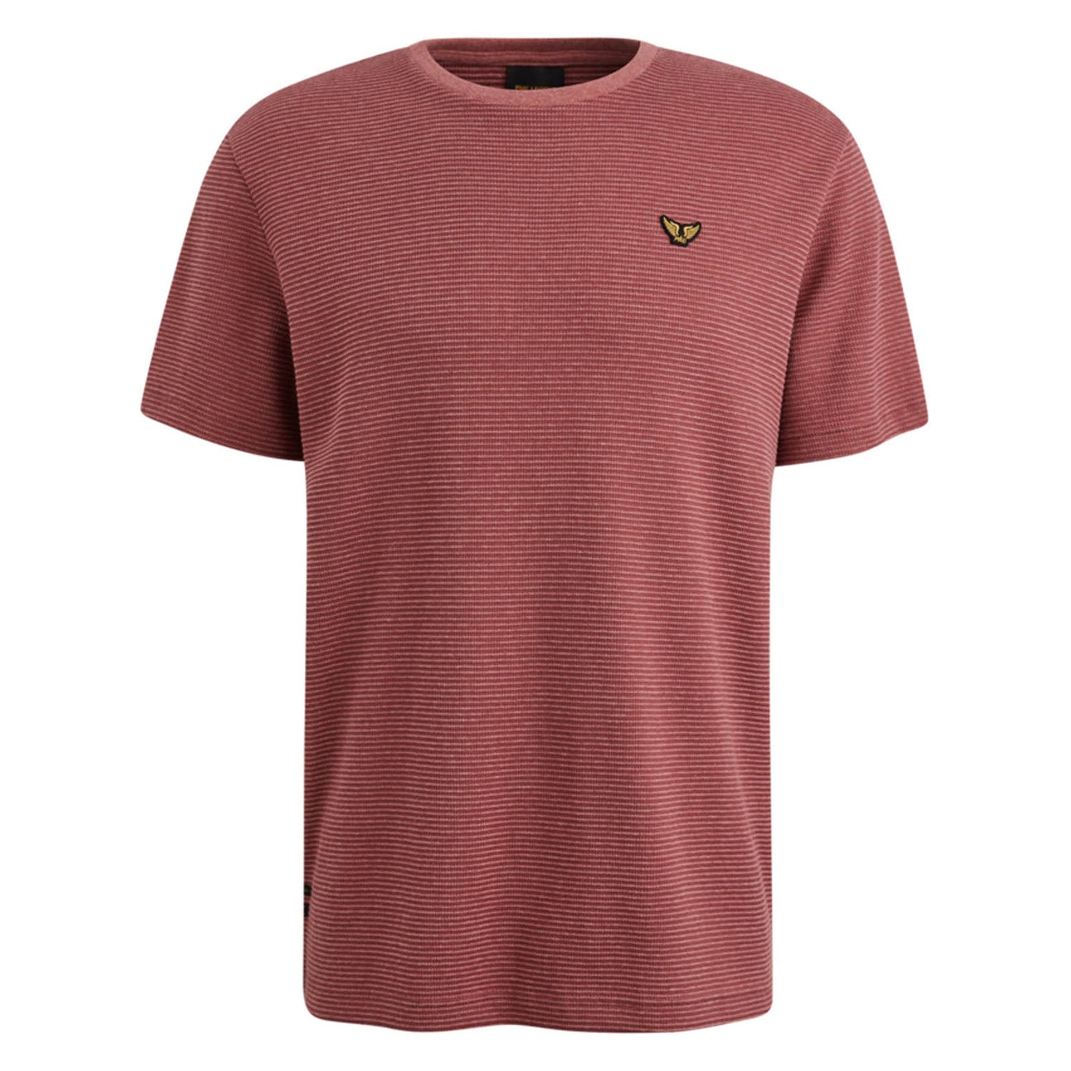 PME Legend  R-Neck Textured Strip T-Shirt