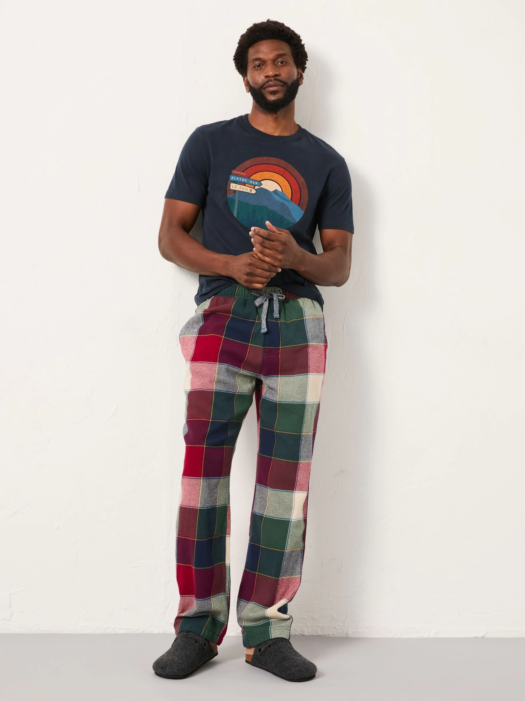 FatFace Buffalo Check Pyjama Bottoms