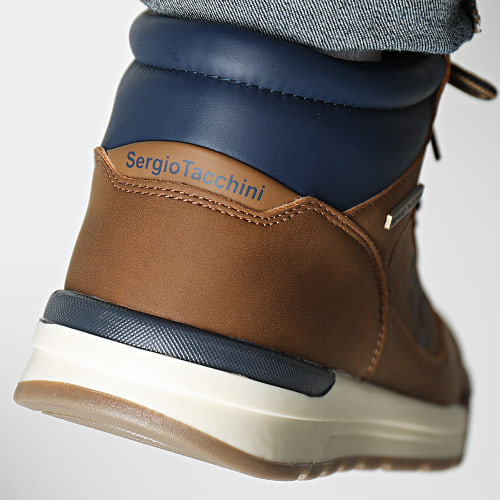 Baskets Aosta STM0099S Cognac Navy