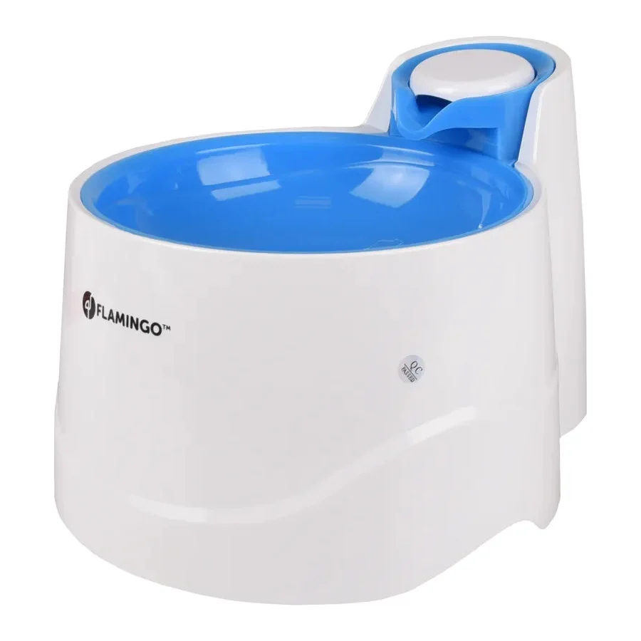 Fonte de água Flamingo Bellagio Azul para cães e gatos