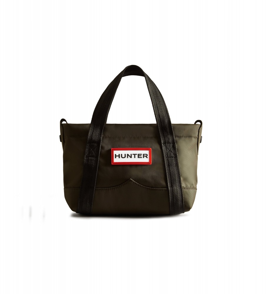 Bolsa tote mini Hunter em nylon, verde