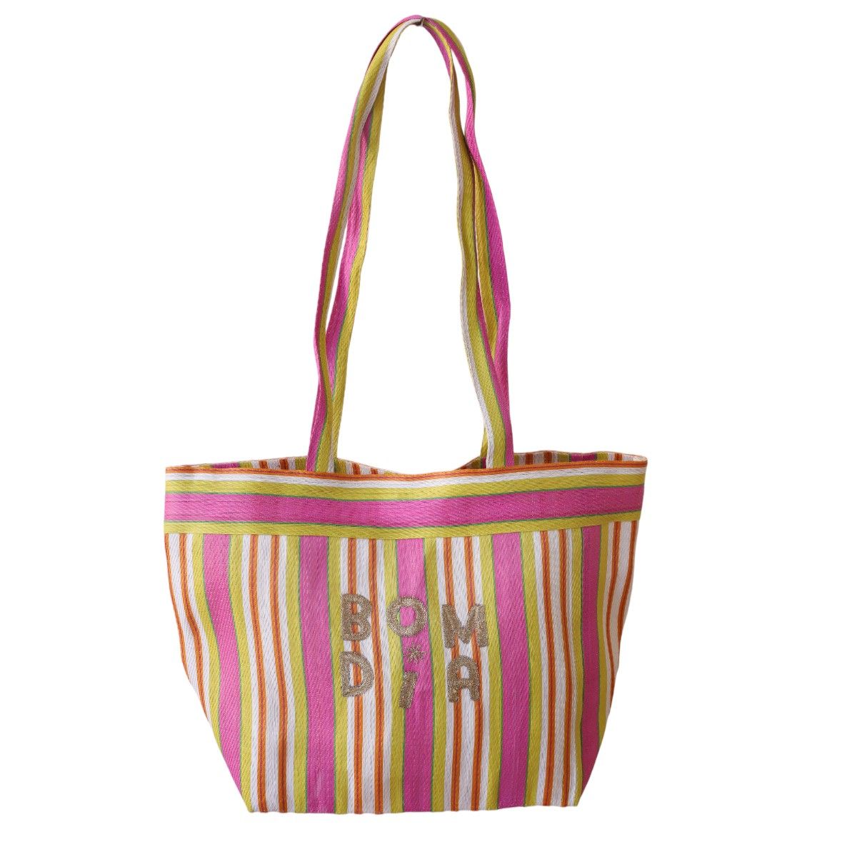 Sac tote bag broderie Bom Dia - Copacabana party ! Pondie Chérie