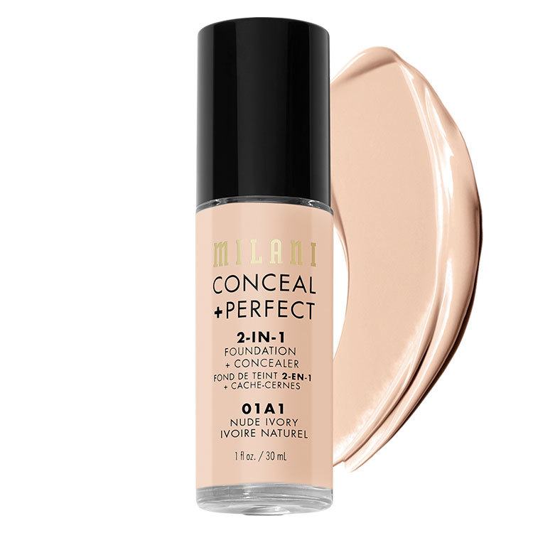 Milani Cosmetics Conceal + Perfect 2-In-1 Foundation + Concealer 01A1 Nude Ivory 30 ml