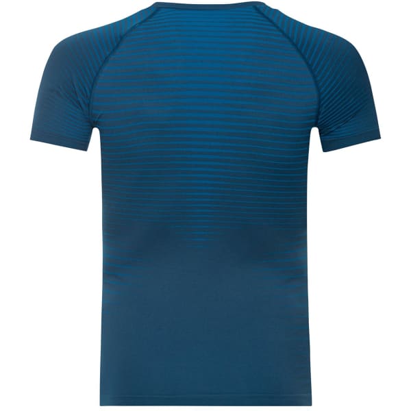 T-shirt running ODLO PERFORMANCE LIGHT BL TOP CREW NECK S/S BLUE WING TEAL-INDIGO BUNTING