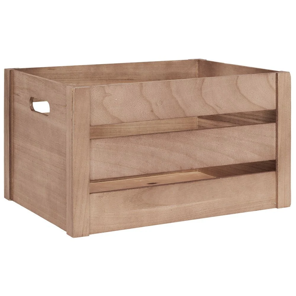 Caisse de rangement en bois Taille L