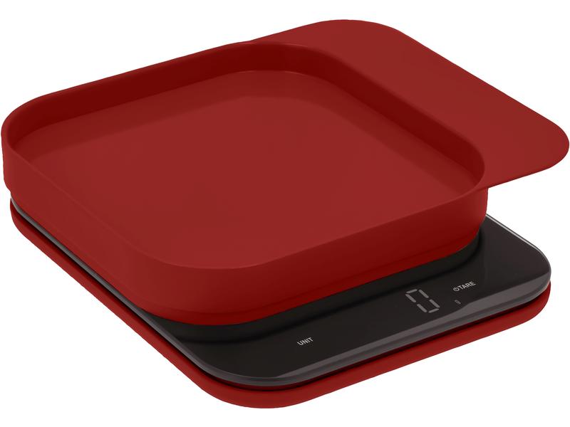 Rosti Küchenwaage Mensura Rot Digitale Küchenwaage