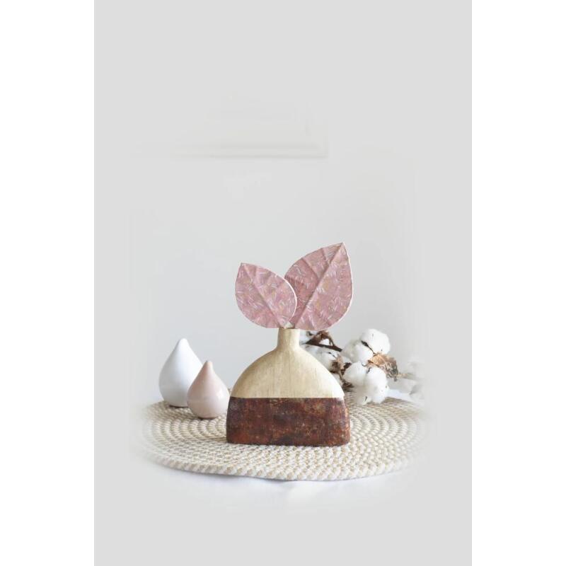 Mini-kit adulte vase + feuilles - Kraft