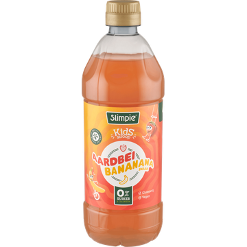 Slimpie Kids Siroop Aardbei Bananana Smaak 580 ml