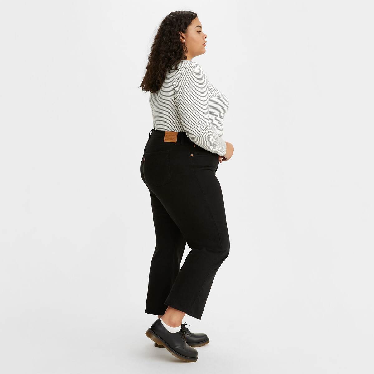 LEVI'S PLUS<br>Calça Jeans Ribcage Reta até o Tornozelo