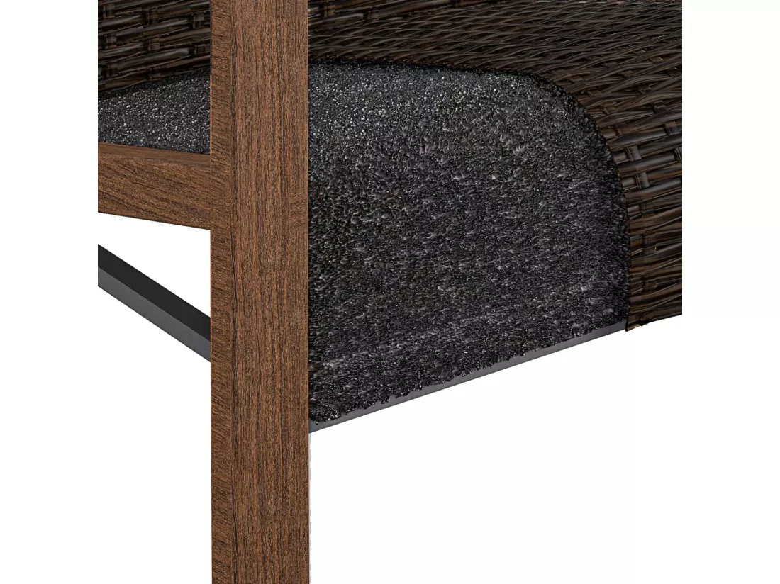 Smartwick | Lot de 2 chaises longues en résine grise