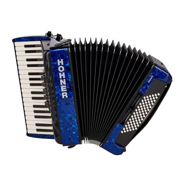 Hohner Bravo III 72 Blue silent key
