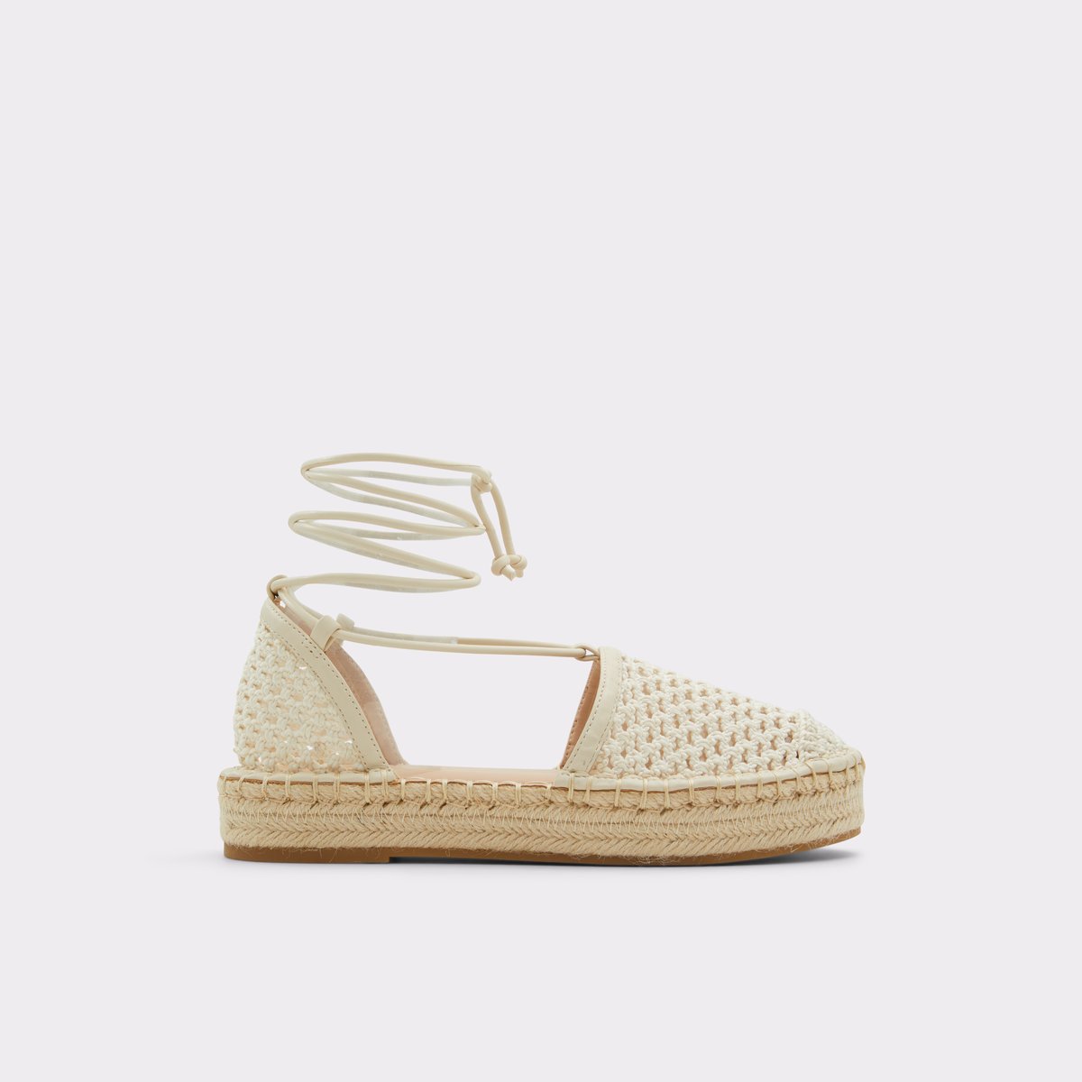 Picot Light Beige Women Wedges & Espadrilles