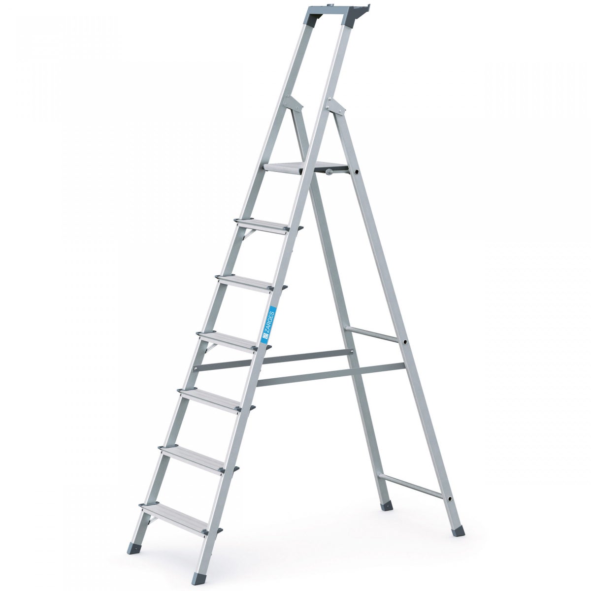 Zarges geklonken trapladder, geanodiseerd Scana S, 7 treden
