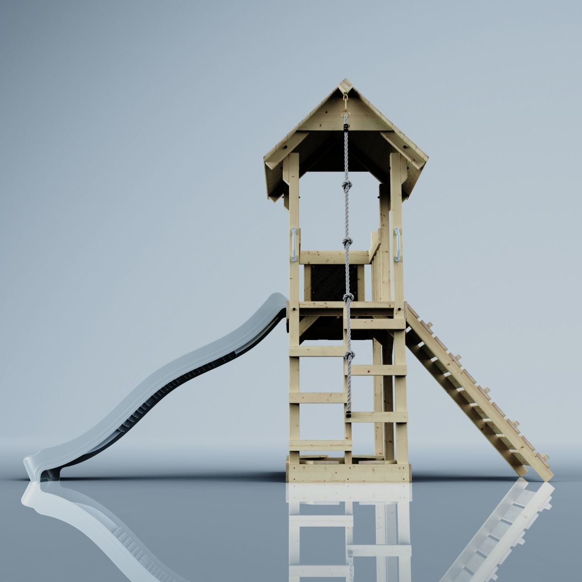 PolarPlay Tromso houten speeltoren in blauw