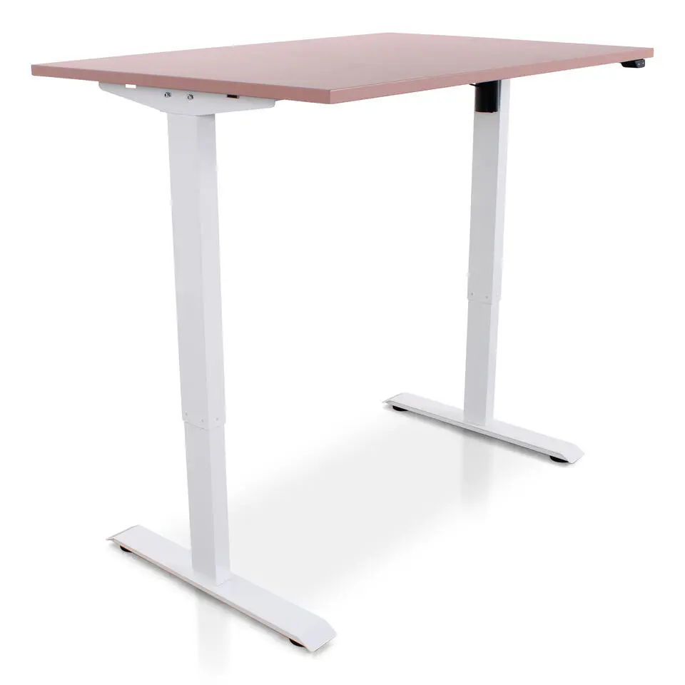 MRC EASY Zit-Sta Bureau – Elektrisch Verstelbaar – 120x80 cm – Blad Dusty Rose