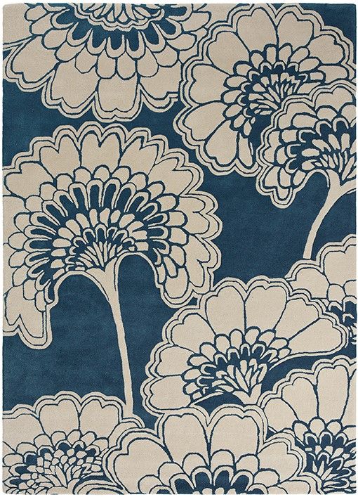 Vloerkleed Midnight 039708 Japanese Floral