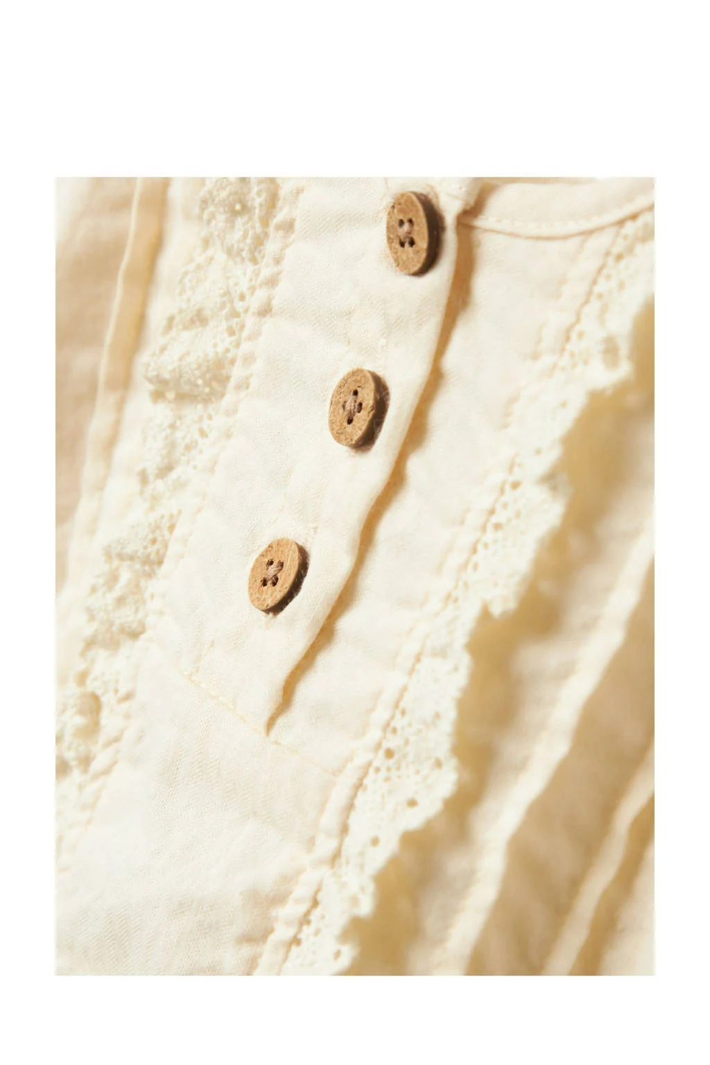 LIL' ATELIER blousetop ecru broderie