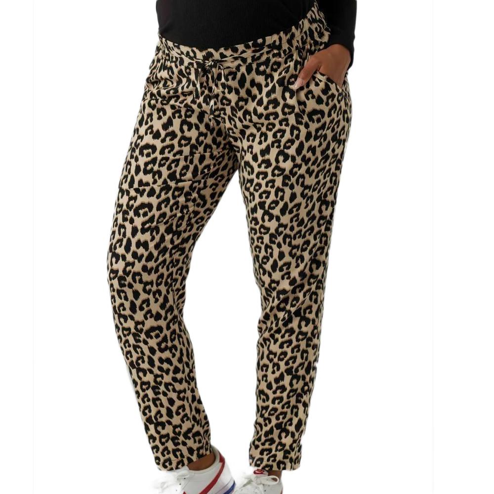 Vero Moda Pantalon Beige à Imprimés Femme Vero Moda Easy Nw Loose