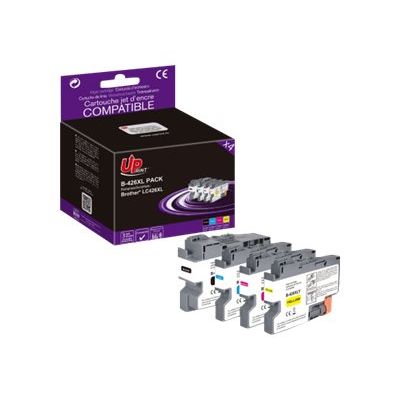 Cartouche compatible Brother LC426XL - pack de 4 - noir, cyan, magenta, jaune - Uprint