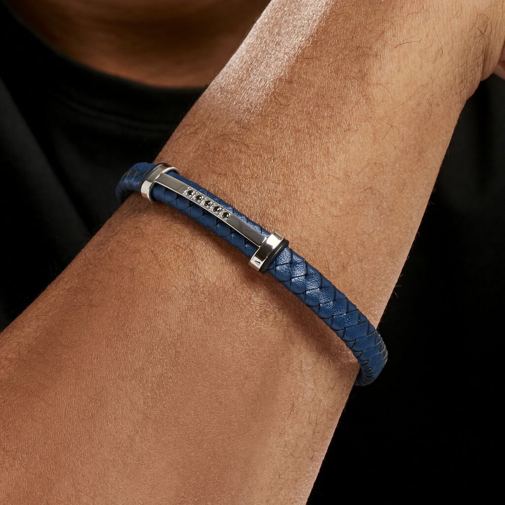 Bracelet Acier Blanc Moris Oxyde De Zirconium