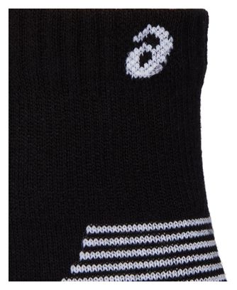 2 Paires de Chaussettes Asics Cushion Run Quarter Blanc/Noir