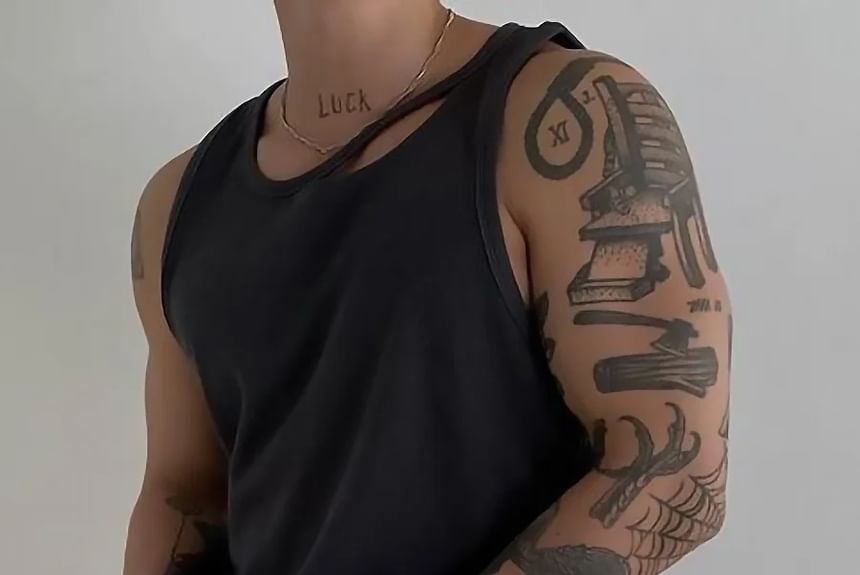 Seoulchic - Mouwloos tanktopje met effen uitsnijding