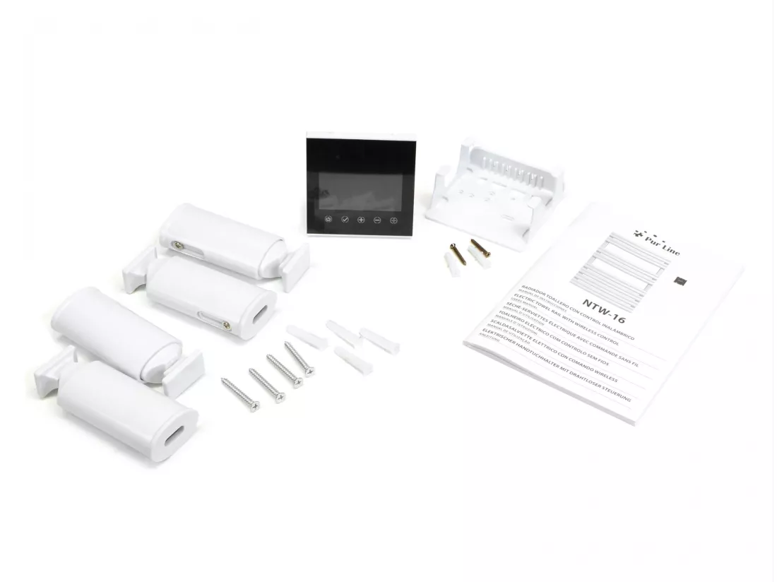 Sèche-serviettes blanc commande sans fil 500W