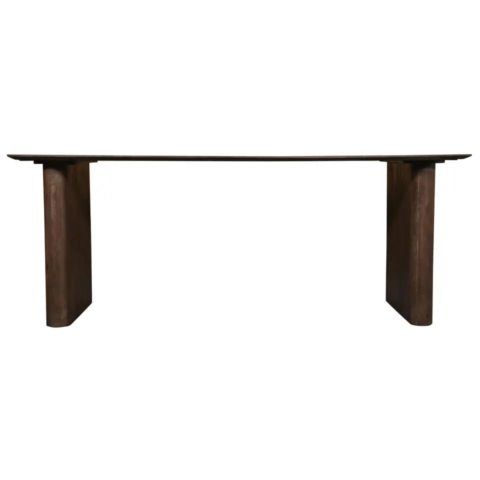 Eettafel Deens Ovaal - Donkerbruin Mangohout - 200x100x75cm - Dai
