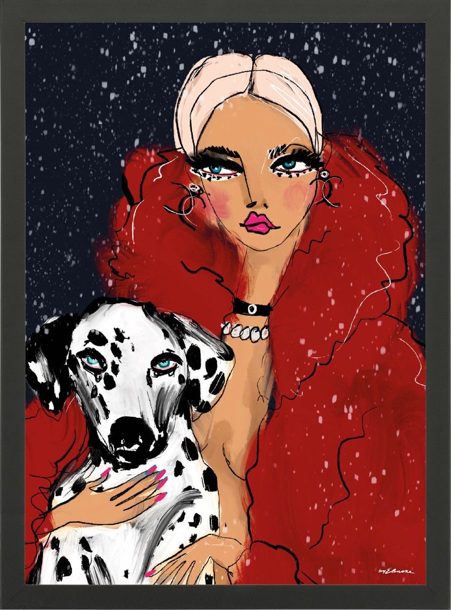 Art Print Dotted Doggy