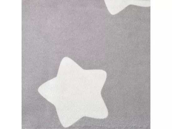 Canapé pour enfants à 2 places Gris clair étoiles Peluche douce