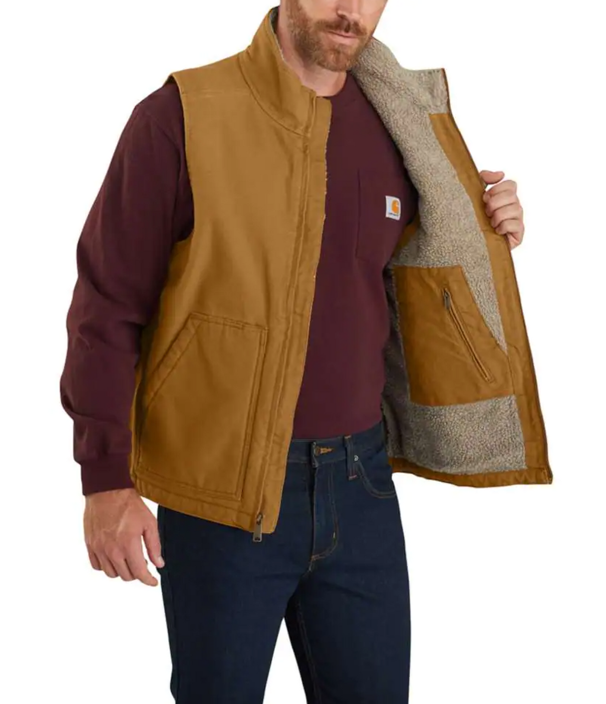 Carhartt<br>Washed Duck Lined Mock Neck