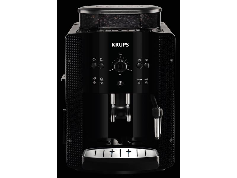 Krups Kaffeevollautomat EA8108 Schwarz Kompakte Kaffeemaschine