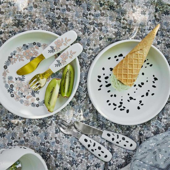 Set repas en silicone   Dalmatian        de               Elodie Details