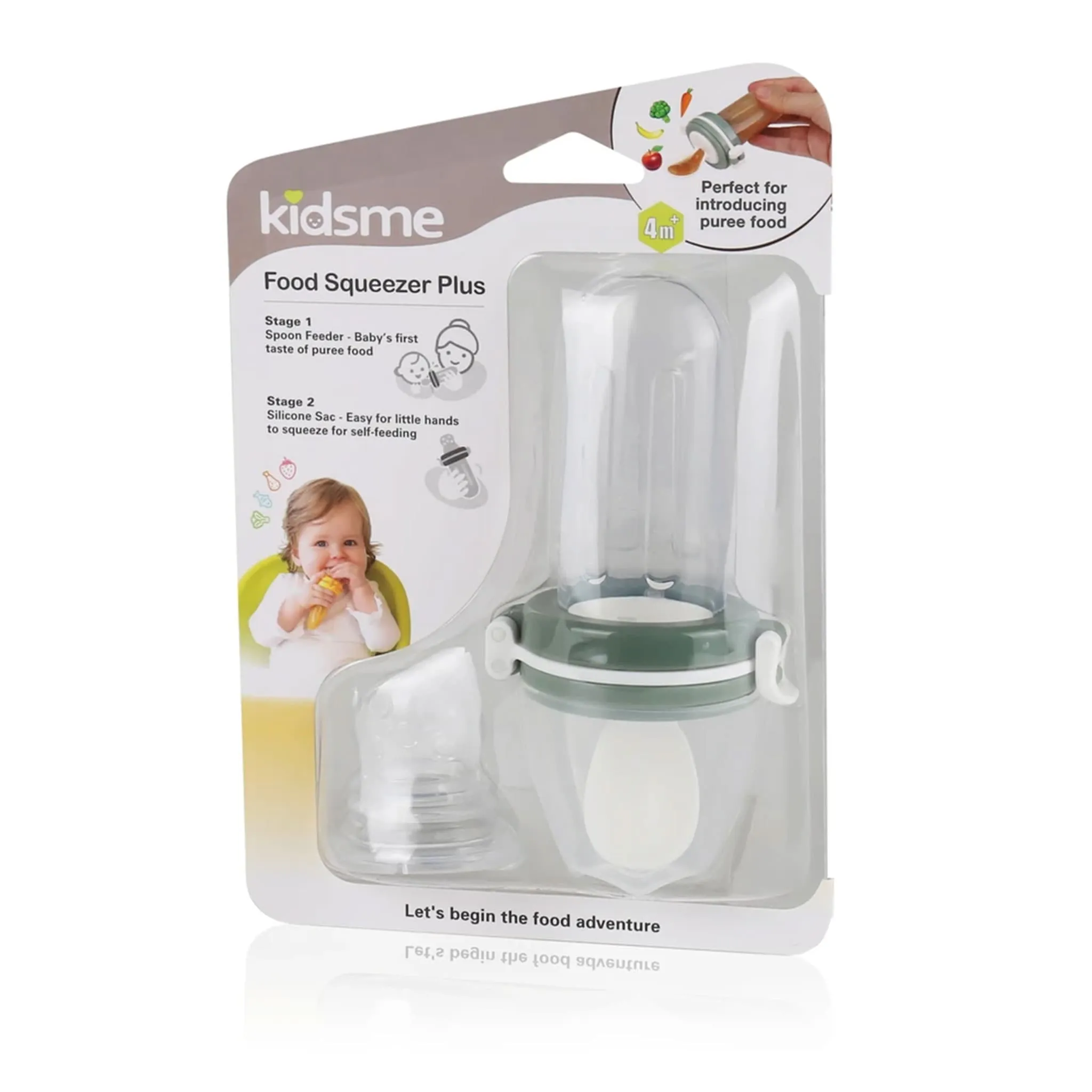 Kidsme Tétine d'alimentation Grignotine Plus 6m+ - Sauge