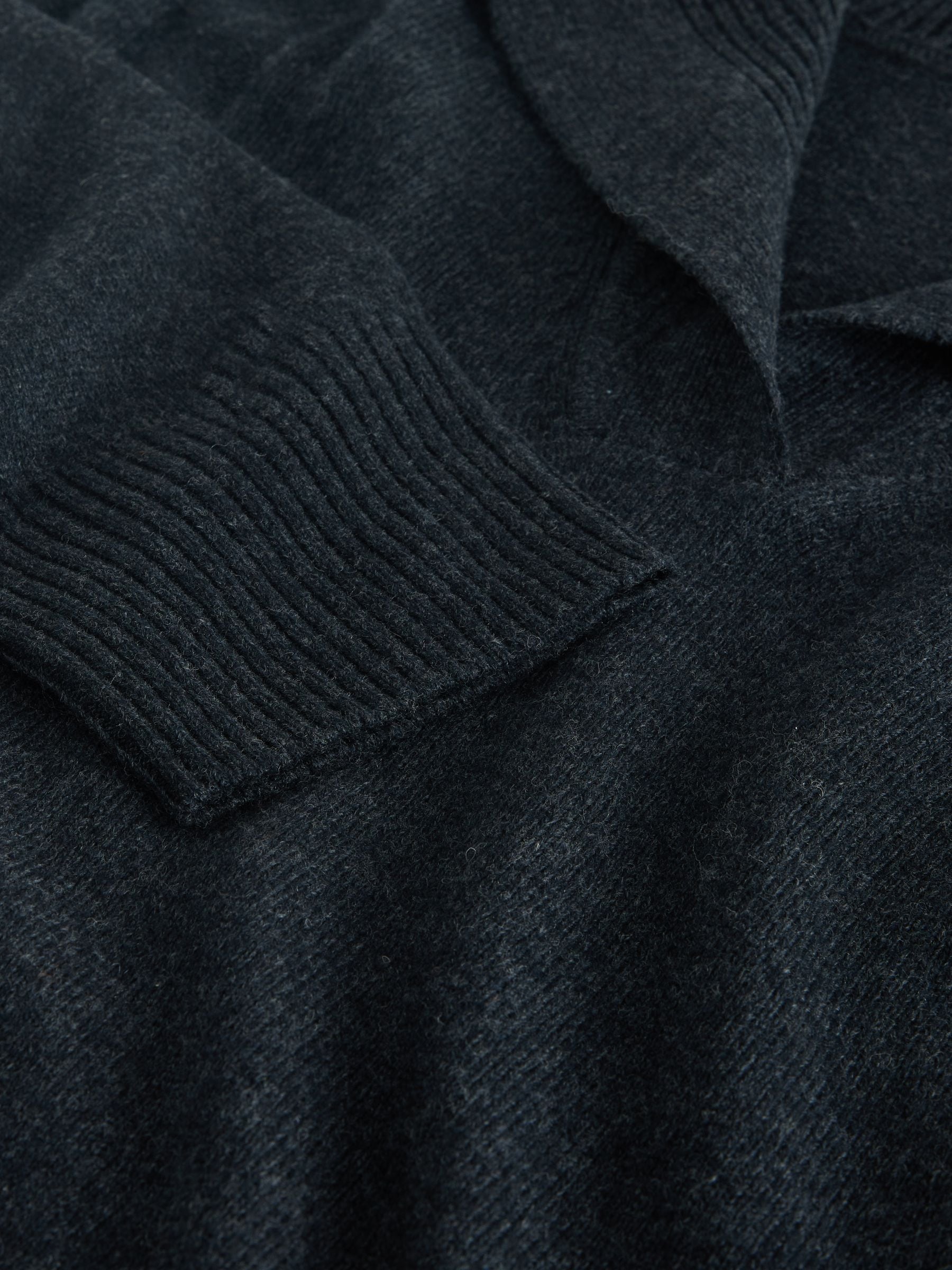 Antraciet - N.Premium 100% Lambswool Sailor Collar Jumper