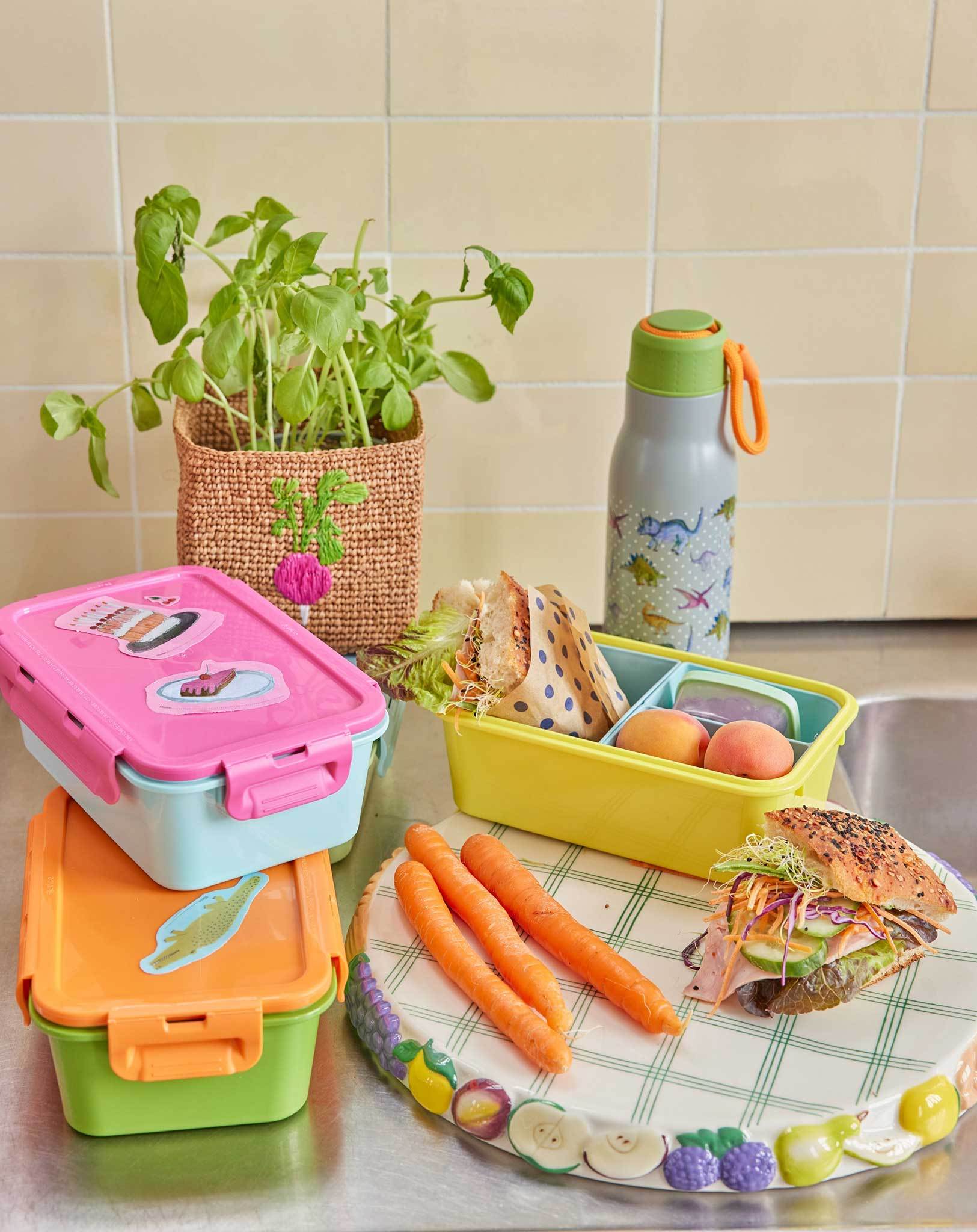 Lunchbox ROSE&YELLOW (21x14x7,5)