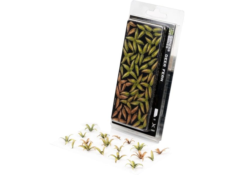 GamersGrass Laser Plants Deer Fern Künstliche Pflanzen für den Gelände- und Miniaturenbau