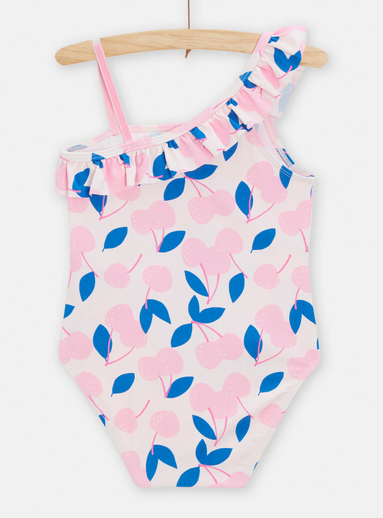 Maillot de bain 1 pièce asymétrique pour fille
