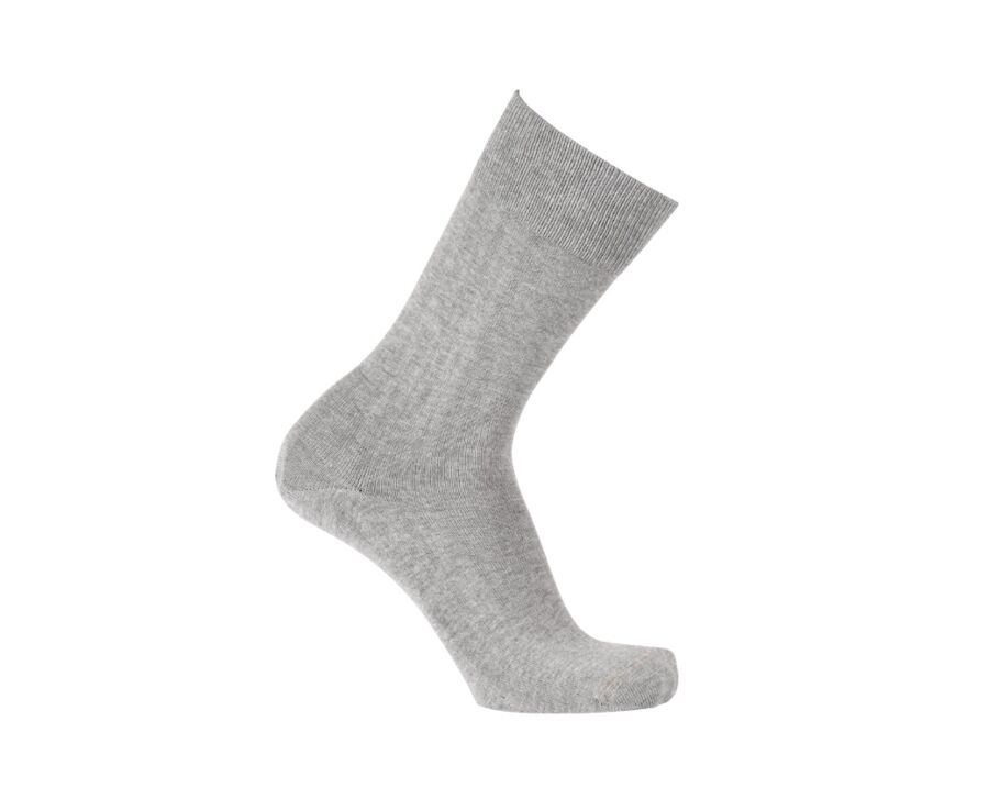 Chaussettes homme fines coton Gris Clair Chiné