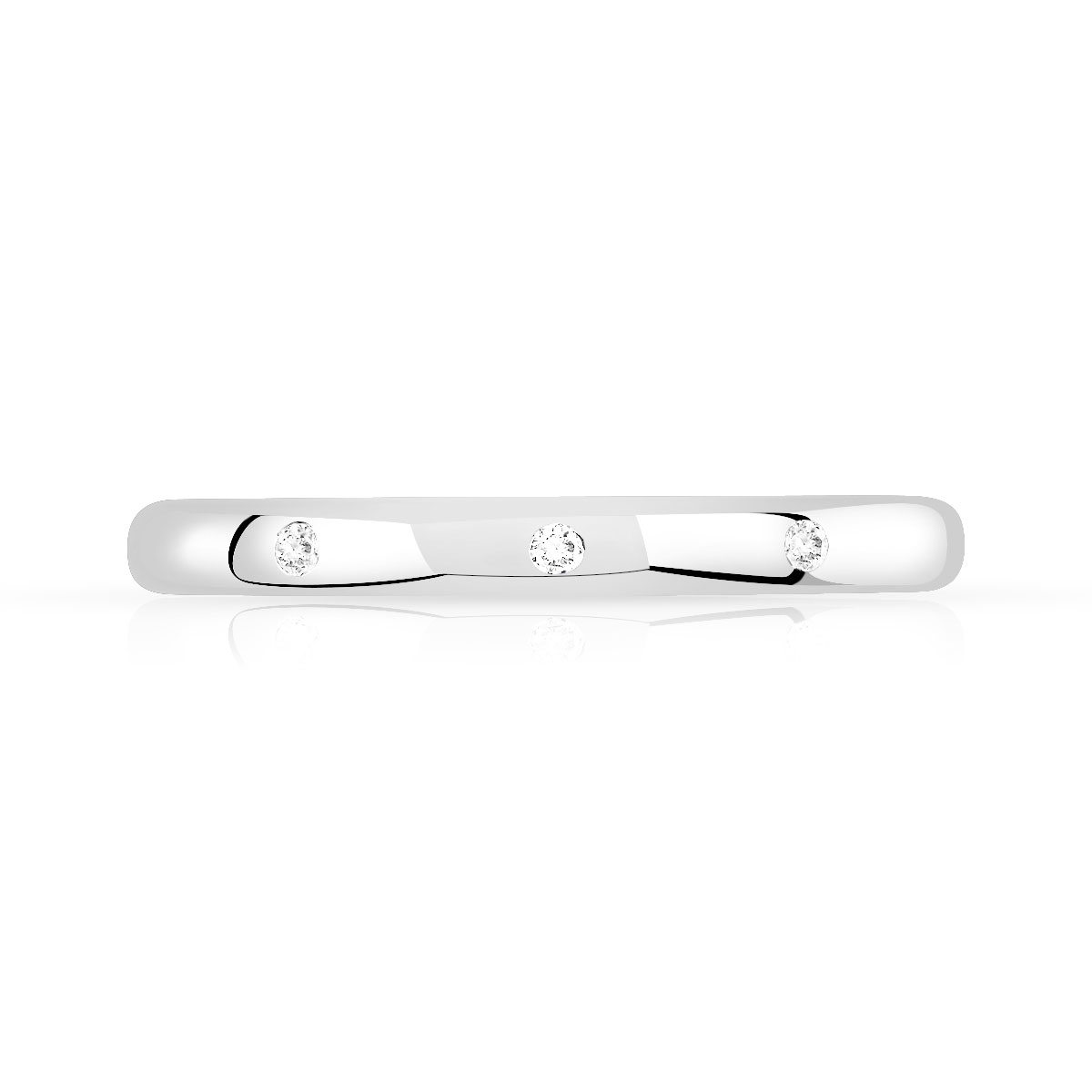 Alliance argent 925 diamants 2,20 mm