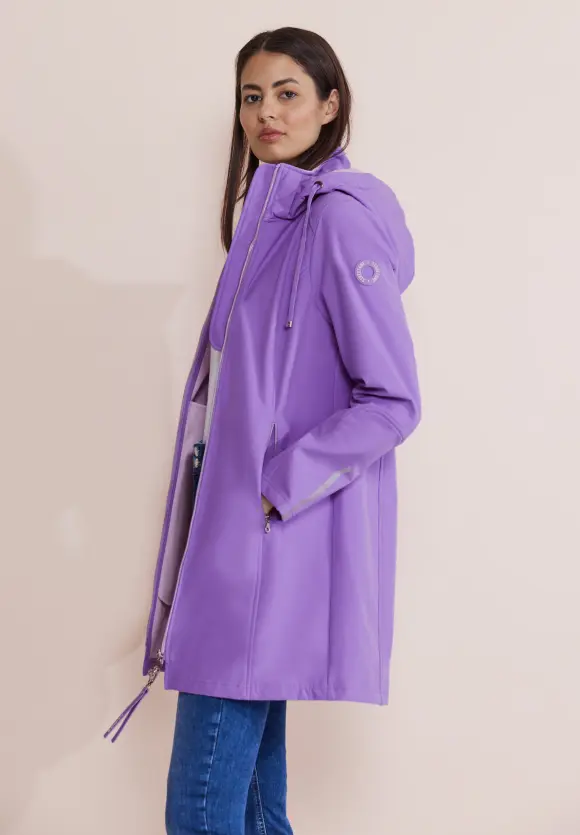 Hoodie Softshelljacke - shiny lilac
