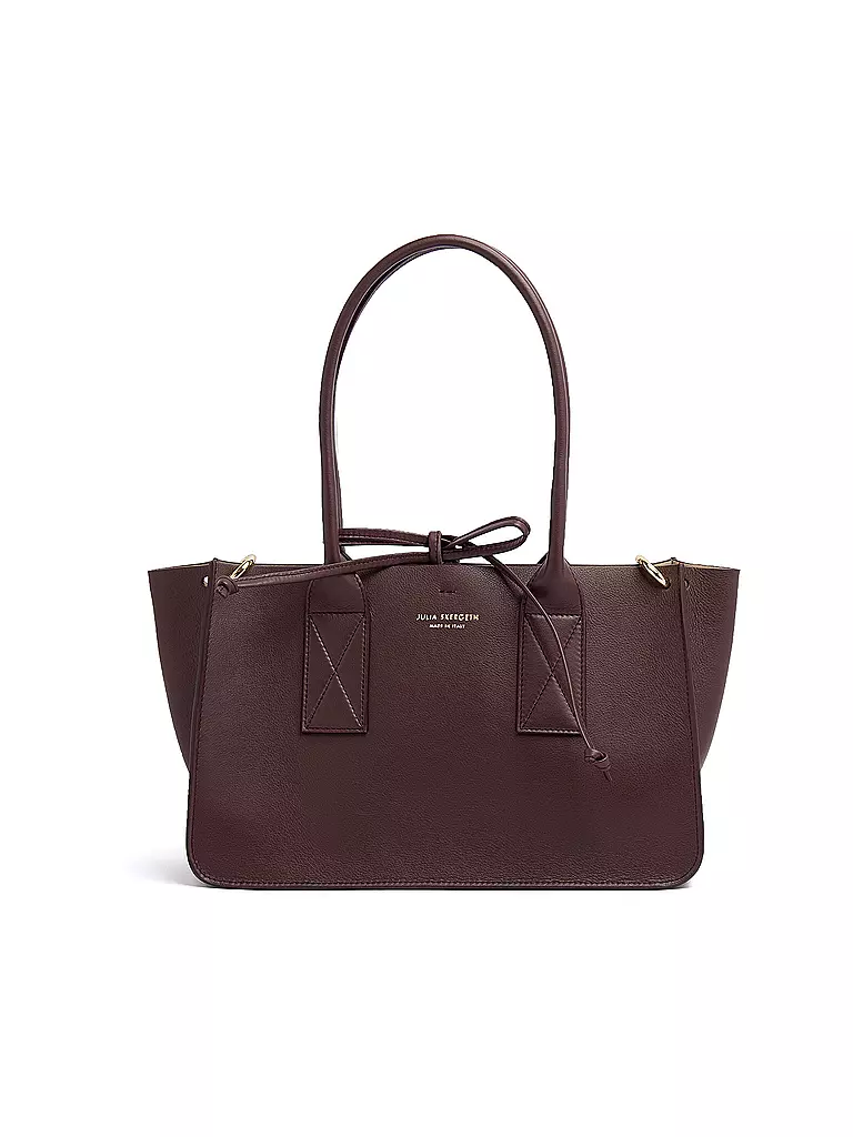 JULIA SKERGETH Ledertasche - Shopper Medium dunkelrot