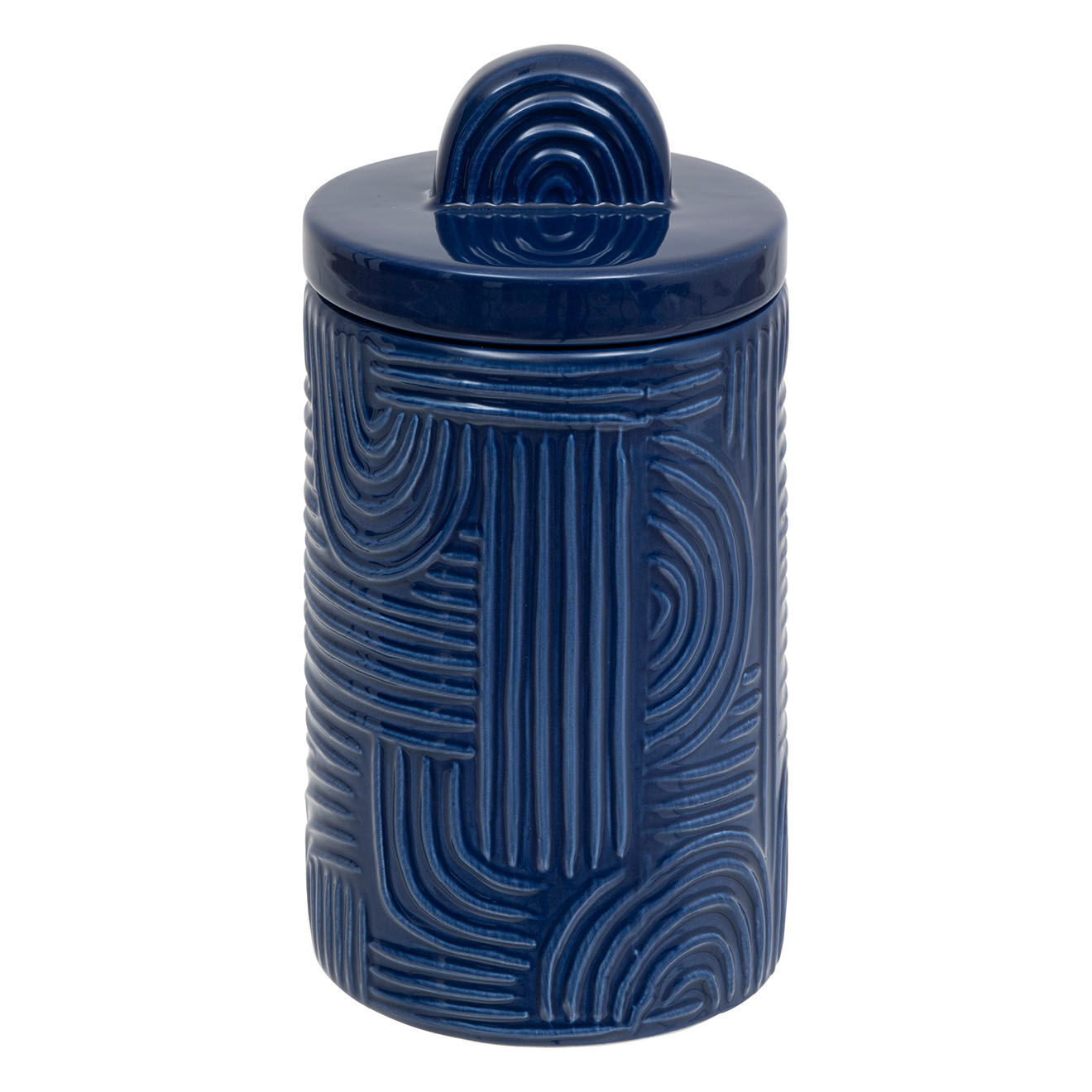 Atmosphera Boite en céramique Soleya couleurs aléatoires - D.10x19.5 cm