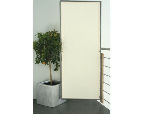 1-paneels vouwscherm, ivoor, 70x170 cm