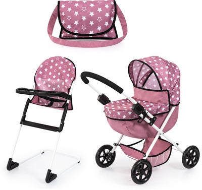 Bayer Design Dukkevogn Cosy Sett, Old Pink