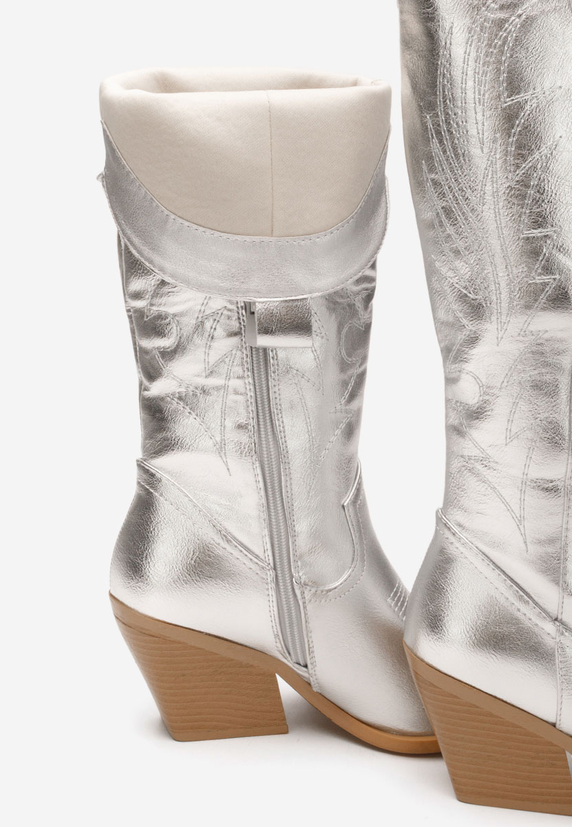 Santiag femme argent Celina
