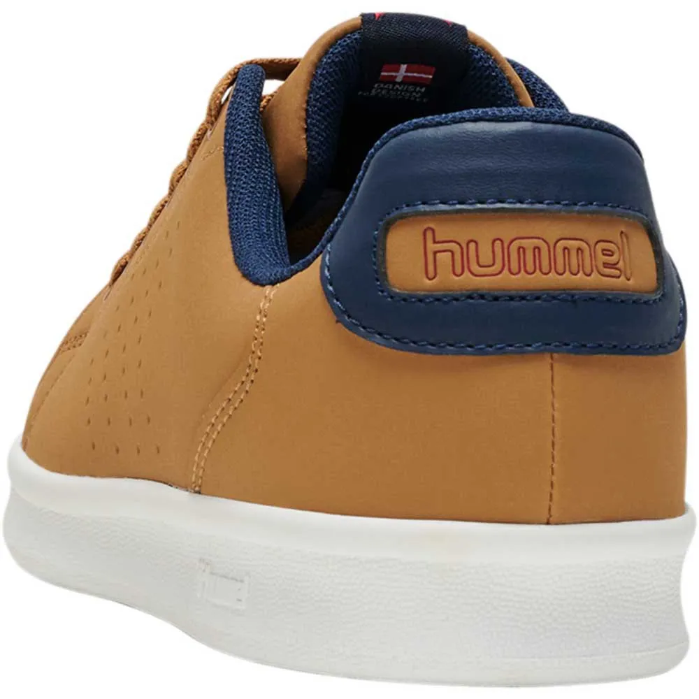 Hummel Busan Synth. Tênis esportivo de nobuck